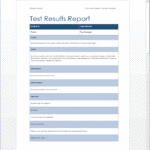 Test Result Report Template