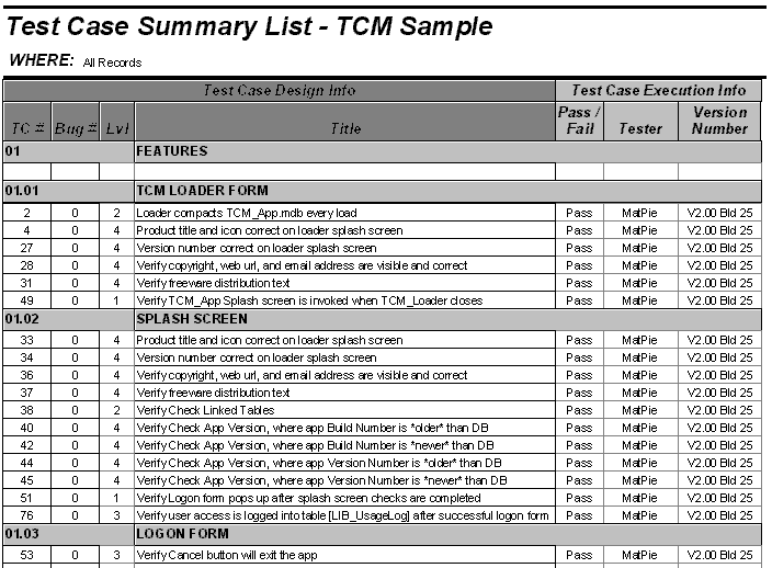 Test Summary Report Excel Template