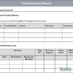 Test Summary Report Template