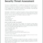 Threat Assessment Report Template