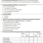 Training Evaluation Report Template