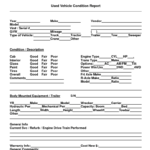 Truck Condition Report Template