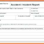 Vehicle Accident Report Form Template