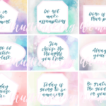 Affirmation Card Templates