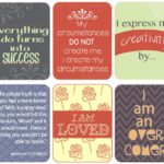 Affirmation Card Templates