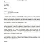 Appealing a Disciplinary Letter Templates