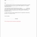 Appealing a Disciplinary Letter Templates