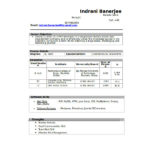 B Tech Fresher Resume Templates