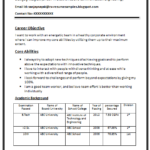 B Tech Fresher Resume Templates