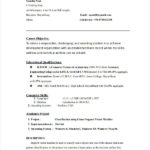 B Tech Fresher Resume Templates