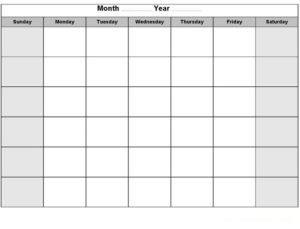 Blank Activity Calendar Template (1) - TEMPLATES EXAMPLE | TEMPLATES ...