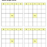 Blank Bingo Template Pdf