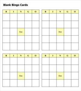 Image 9 for Blank Bingo Template Pdf