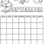 Blank Calendar Template for Kids