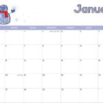 Blank Calendar Template for Kids