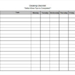 Blank Checklist Template Word