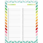 Blank Checklist Template Word