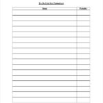 Blank Checklist Template Word