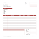 Blank Estimate Form Template