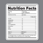 Blank Food Label Template