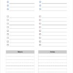 Blank Grocery Shopping List Template