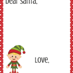 Blank Letter From Santa Template