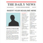 Blank Newspaper Template for Word