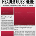 Blank Newspaper Template for Word