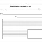 Blank Newspaper Template for Word