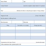 Blank Prescription form Template