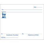 Blank Prescription form Template