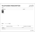 Blank Prescription form Template