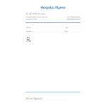 Blank Prescription form Template