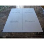 Blank Quarter Fold Card Template