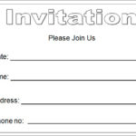 Blank Templates For Invitations