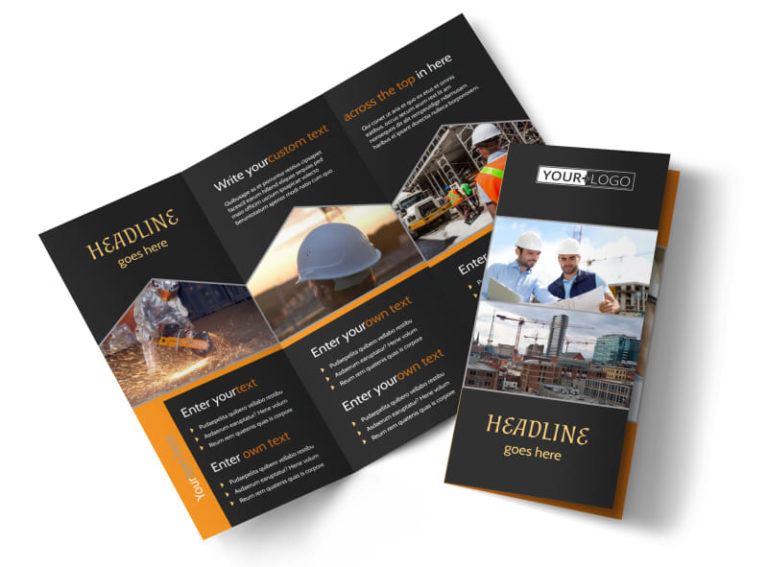 Brochure Templates Construction Company (3) - TEMPLATES EXAMPLE