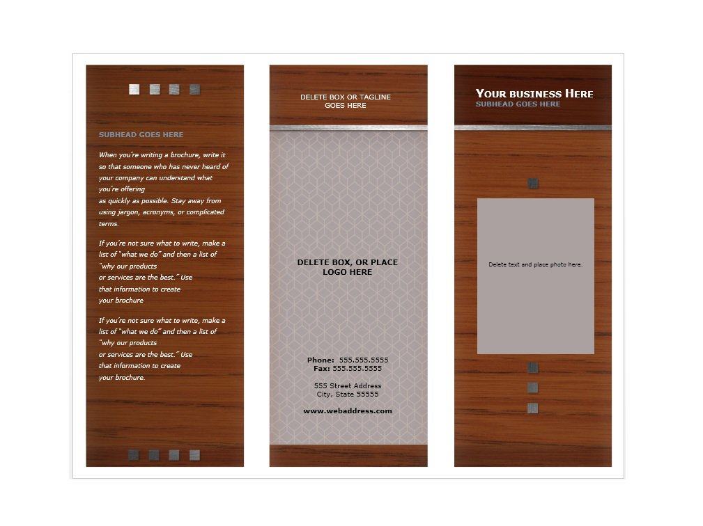 Brochure Templates Download Word