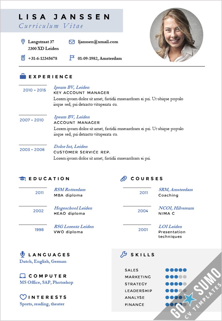 Cv Templates Examples