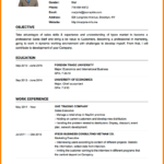 Cv Templates Examples