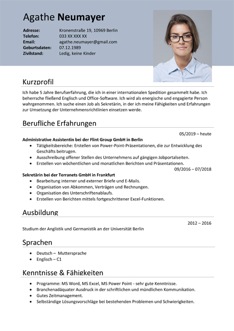 Cv Templates Germany