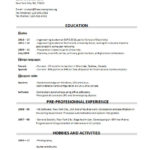 Cv Templates Graduate