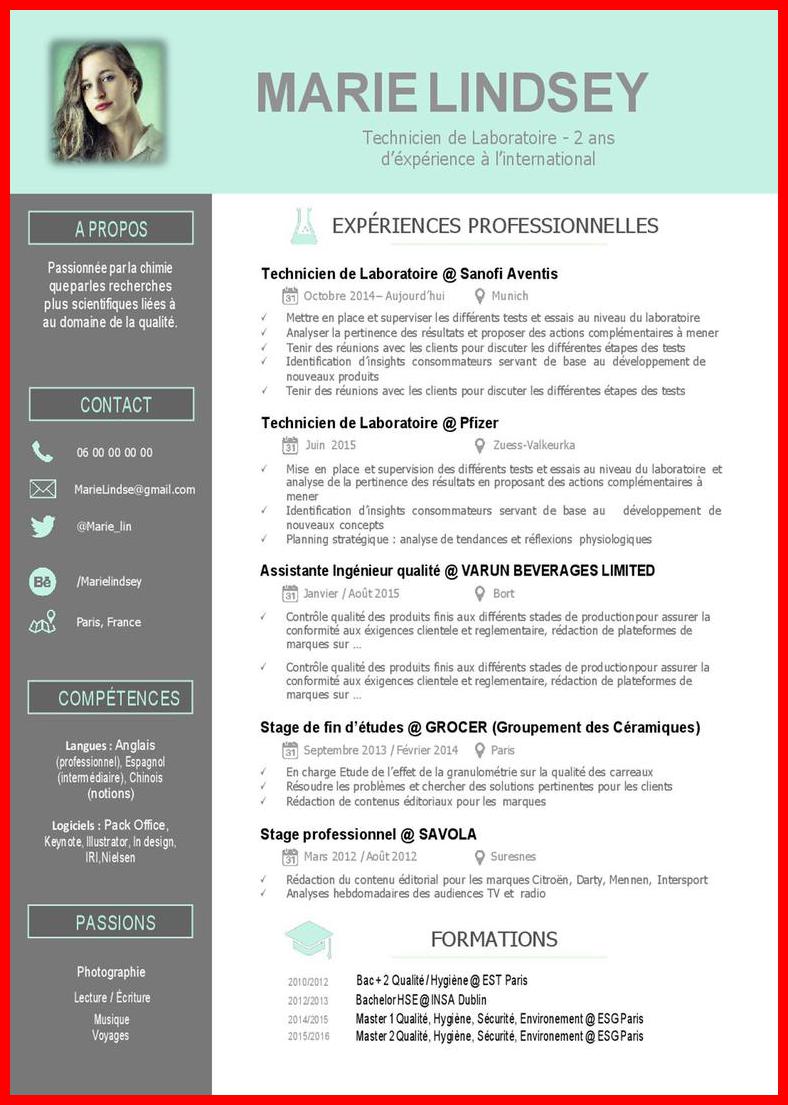 Cv Templates Gratuit