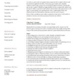 Cv Templates Hospitality