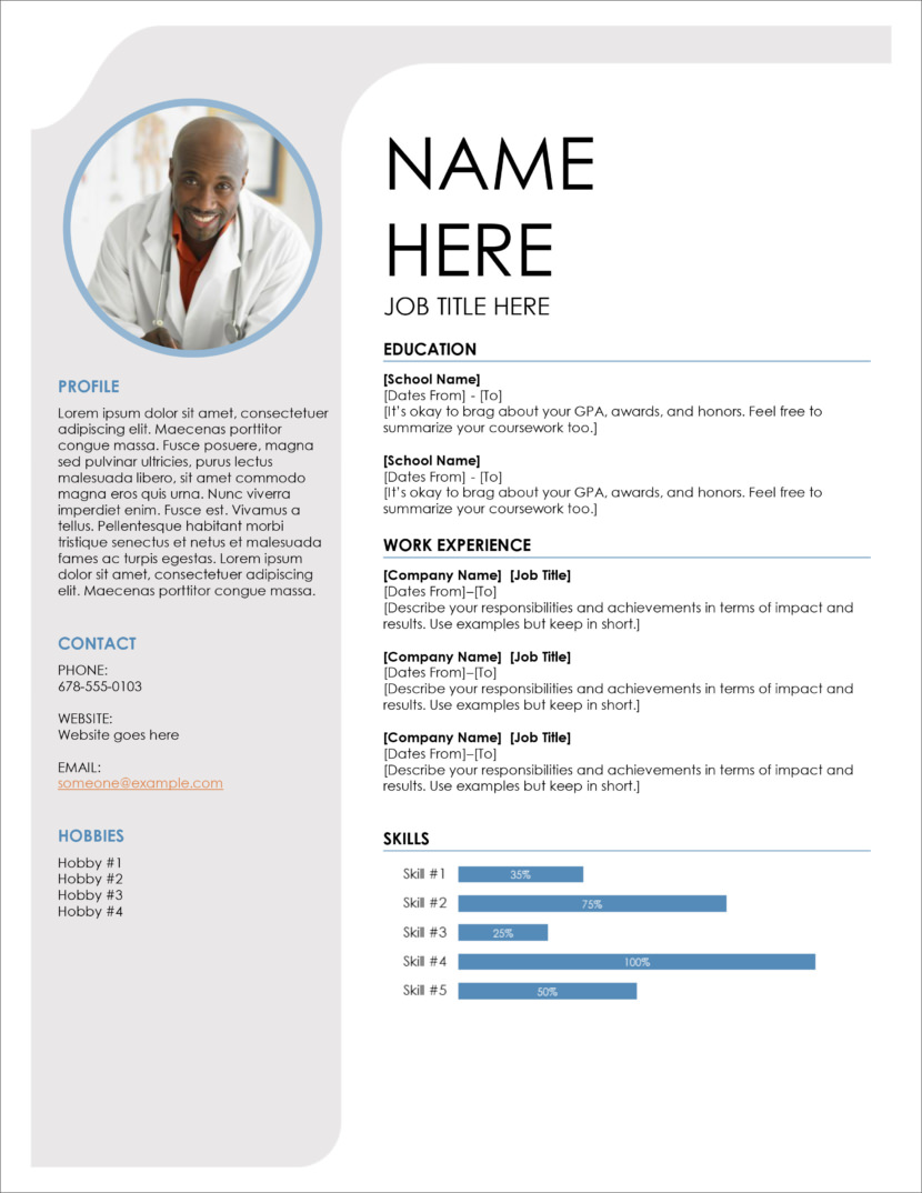 Cv Templates Microsoft Word