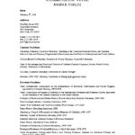 Cv Templates for Graduate School