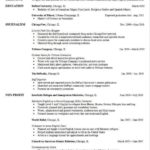 Cv Templates for Graduate School