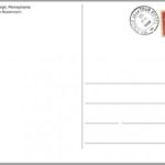 Free Blank Postcard Template for Word