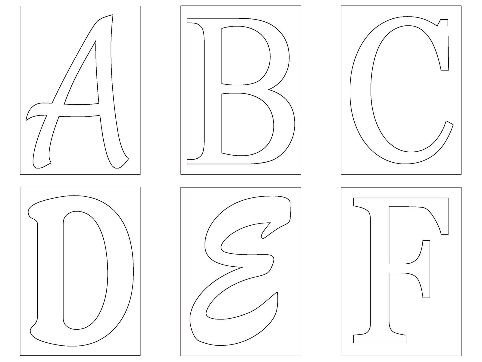 Free Printable Letter a Templates