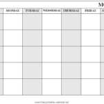 Full Page Blank Calendar Template