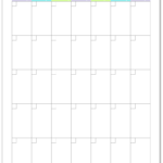 Full Page Blank Calendar Template